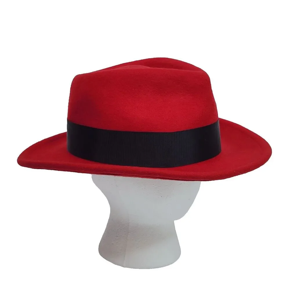 Official Red Hat Linux Promotional Fedora Hat - 100% Wool Size Small Brandfuel
